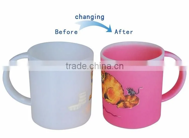 customized capacity change color plastic cups for promotional