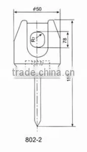 802-2 brown glazed porcelain wiring insulator