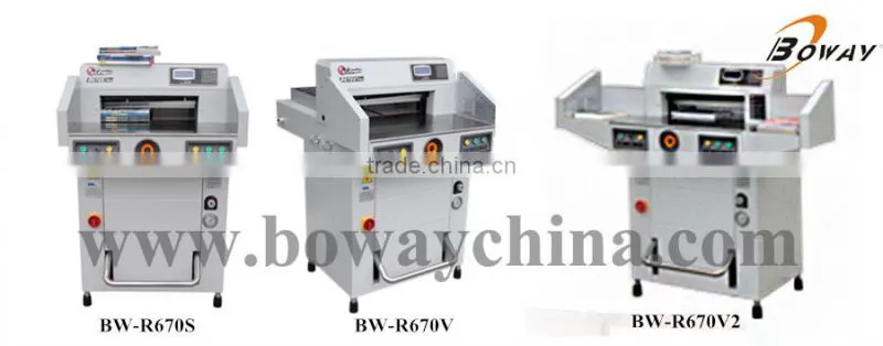 670mm A4 A3 size book edge cutting programmed hydraulic paper cutter machine