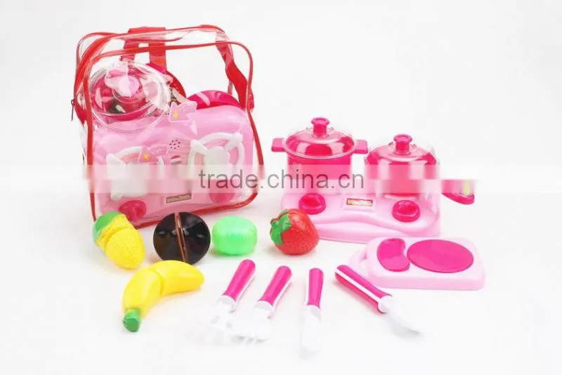 2016 DIY plastic kids kitchen set for promotion in market