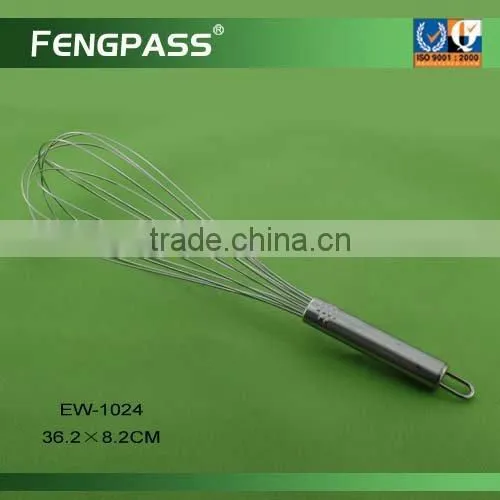 Metal egg whisk , egg beater , silicone egg wisk EW-1006