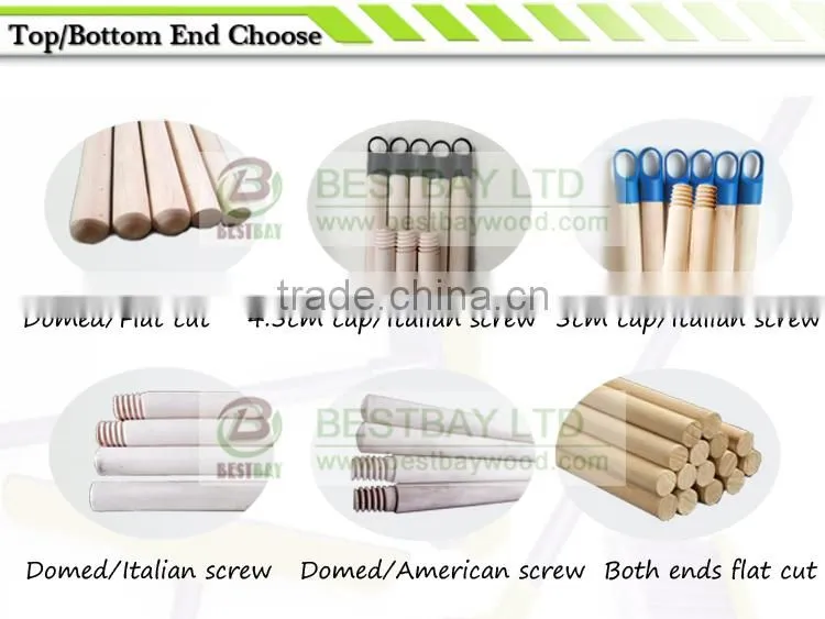 China wooden mop handle natural