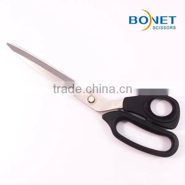 S14007 LFGB certificated 10" stainless steel plastic handle tailor heated scissors for fabric