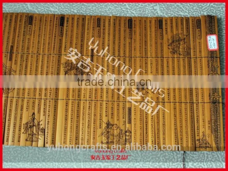 Nature handmade crafts bamboo slips