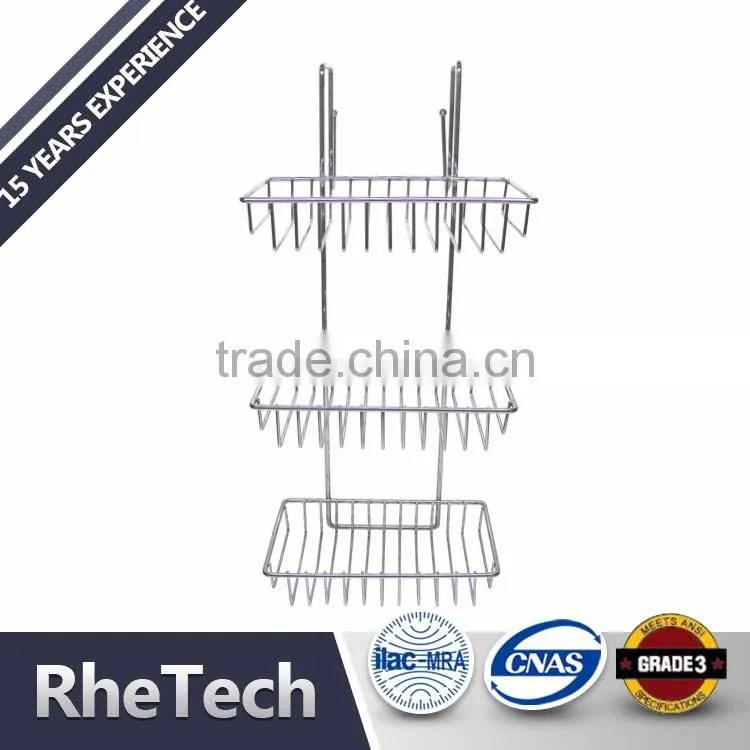 Good Quality Decorative Metal Mesh Hanging Shower Caddy for Bathroom