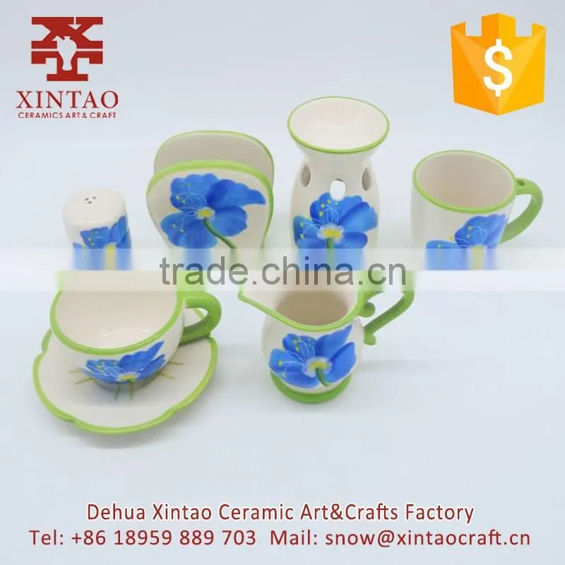 wholesale OEM ceramic salt and pepper shaker cruet set
