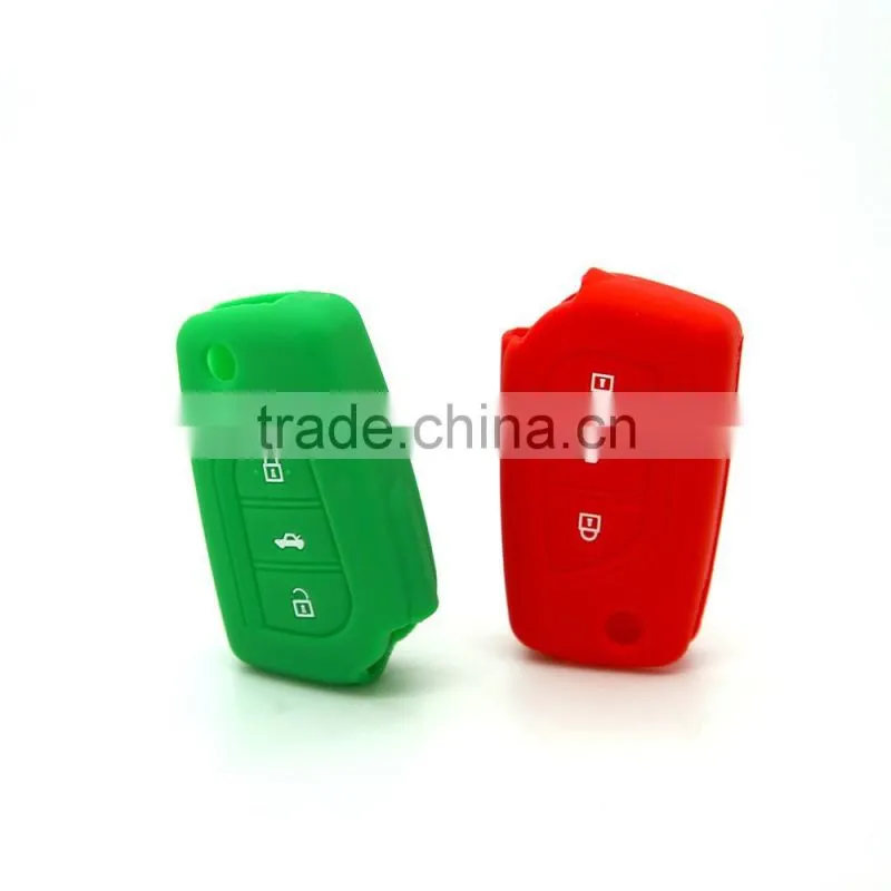 Car accessories silicone car key cover for Toyota car key shell for Lexus fob key protect case