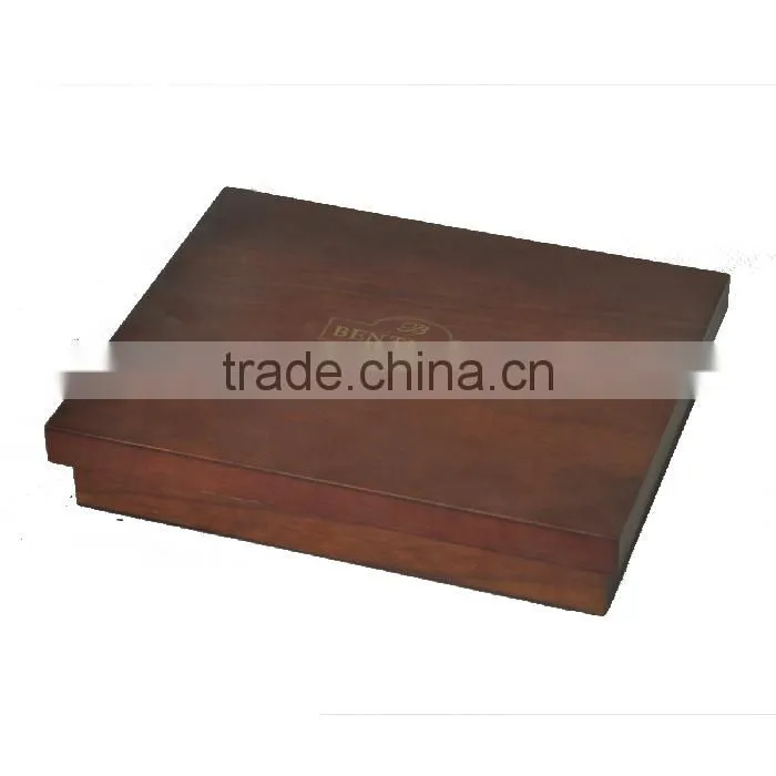 wooden tea box with compartments