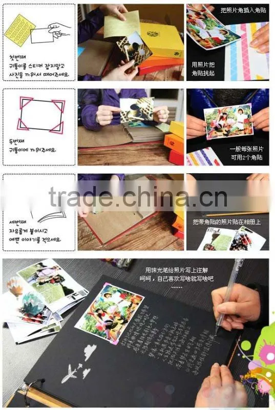 Kraft paper DIY handcrafted paste style photo album