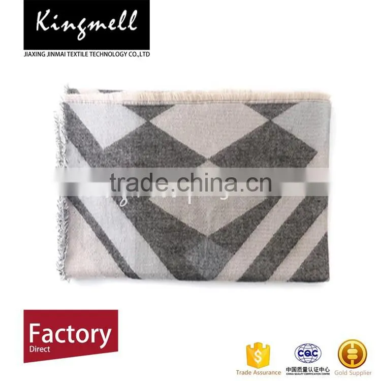 Custom winter large size artificial cotton shawl