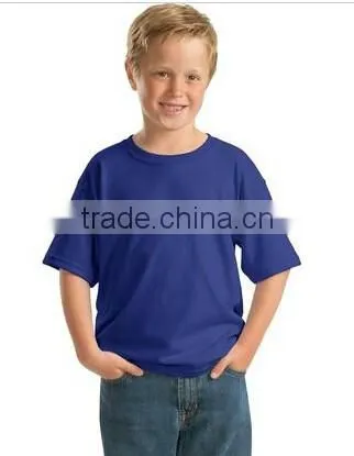Seamless O neck boys design plain t-shirt 100% Cotton boys t-shirt