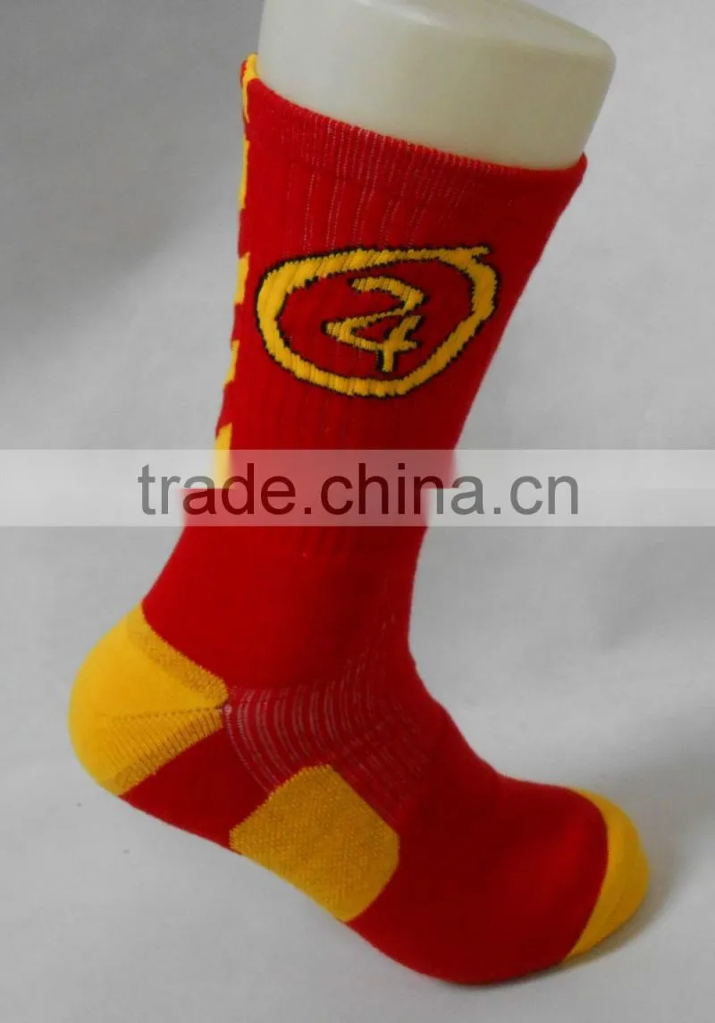 knee high quality wholesale custom basketball sport socks