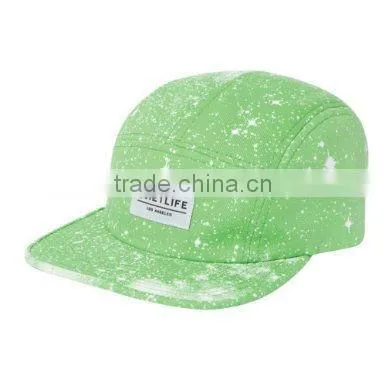Newest style cosmos printting five panel cap