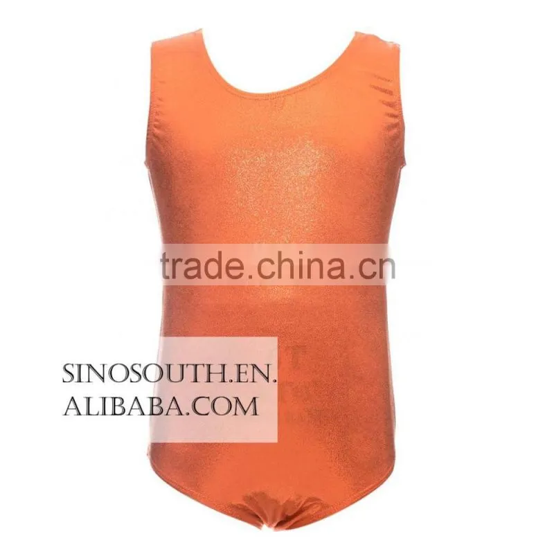 2017 Wholesale Kids Girl's Dance girls Shiny leotard girls gymnastics