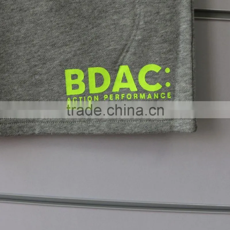 100% cotton men jogging pants with side waterproof pockets and logo print