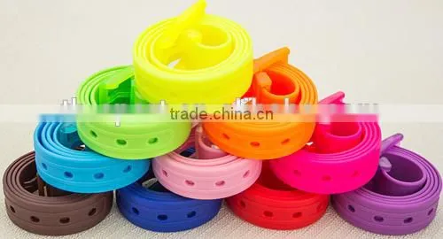 fragrant fashion silicone belts with removeable buckle