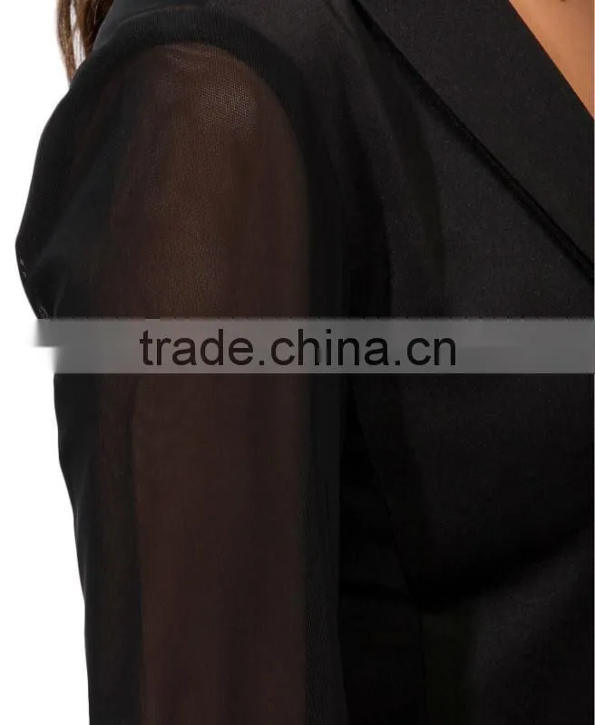 Mesh Panel Blazer