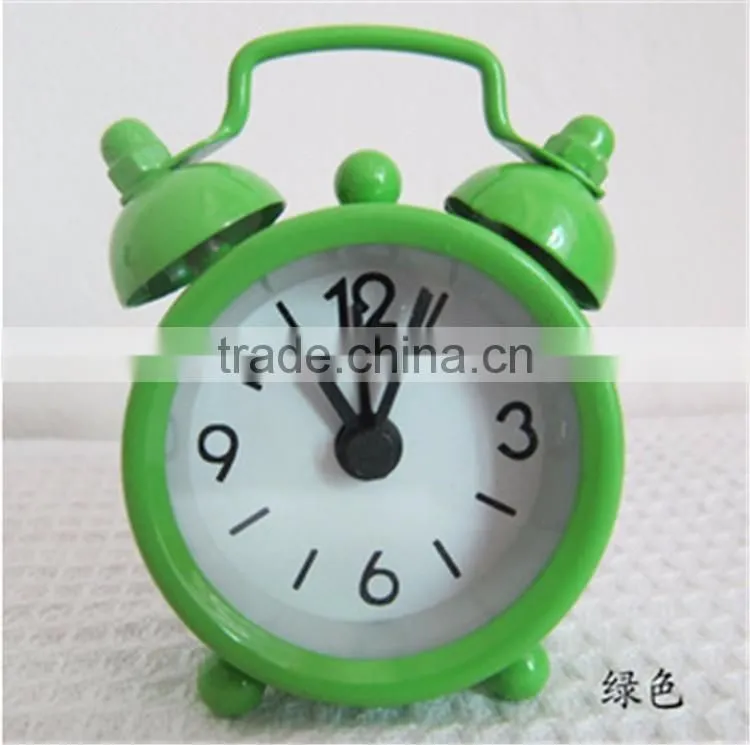Lovely Mini Cartoon Dial Number Round Desktop Alarm Clock Clocks
