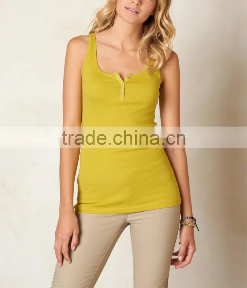 Wholesale Nylon Spandex Sexy Tank Top Dry Fit Workout Clothes For Women