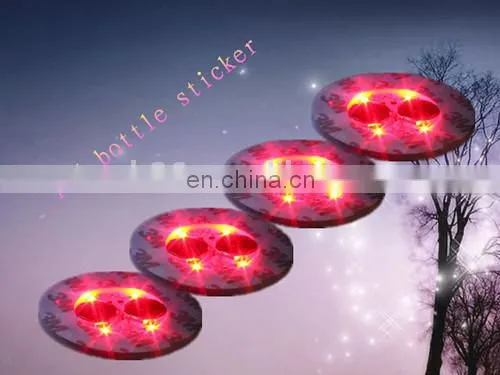 cheapest led glow bottle sticker light up coaster led party supplies