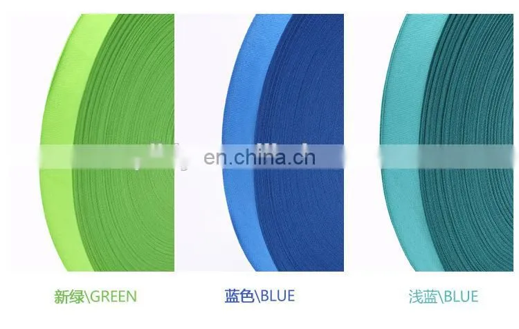 Factory supply high quality multi colored polyester webbing for bags