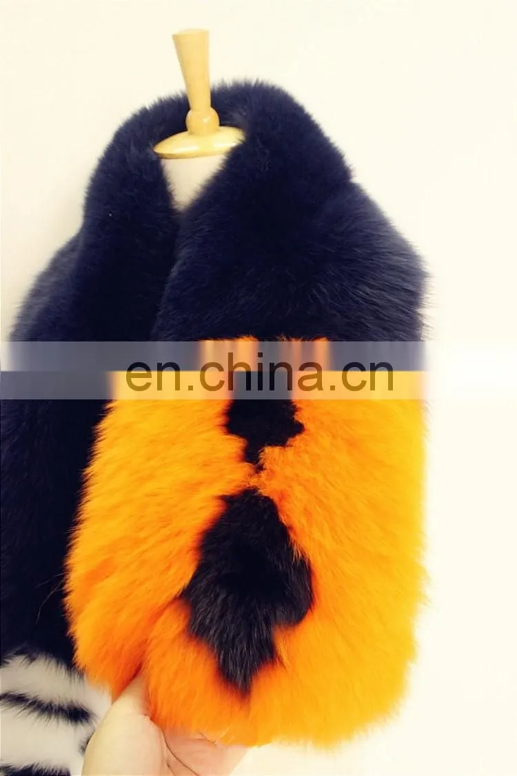 Long Style Wholesale Cheap Good Material Fox Fur Scarf 2016 Women