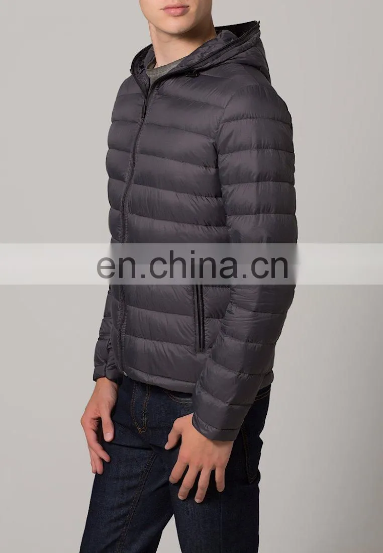 fashionable artificial light down jacket for men