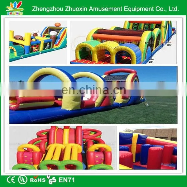Cheap inflatable obstacle course inflatable maze for commercial combo games CE blower for free