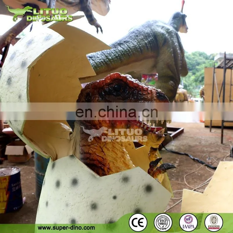 Realistic Dinosaur Hatching Eggs for Park Decoration