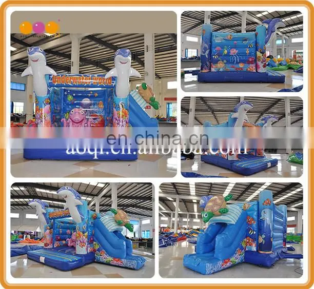 cheap toddler trampoline undersea inflatable air bouncers for sale