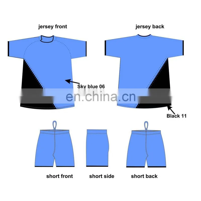Sublimation ootball jersey picture for soccer team wear made in china wholesale