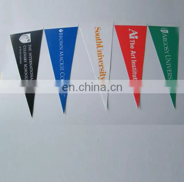 wholesale advertising custom felt triangle flag