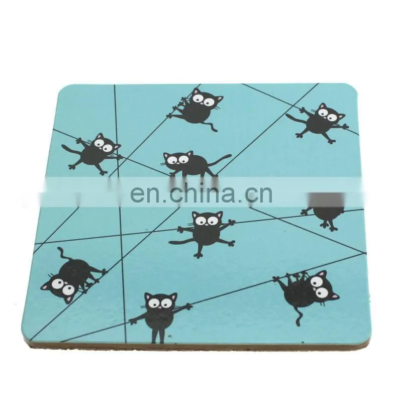 professional tailor made brands printable beer coaster wood