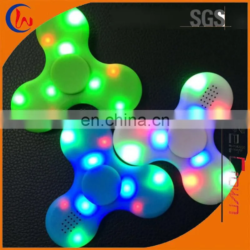Edc anti-stress toys light up 608rs hand led bluetooth spinner fidget