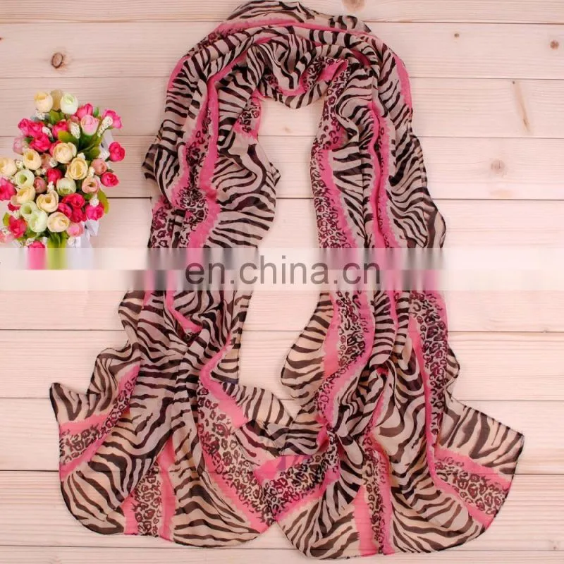 Fancy Stock New Style Flower Printed Polyester Scarf