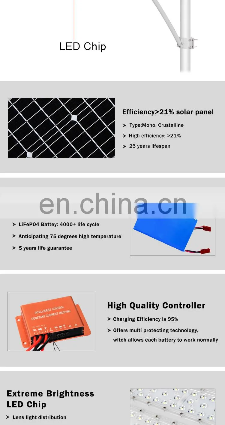 Faner factory integrated led solar street light led 60w watt zhongshan faner IP67 waterproof all in one solar street light