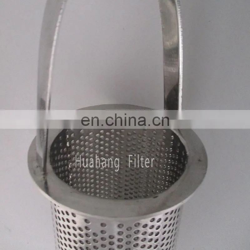 Portable stainless steel oil filter cartridge basket filter