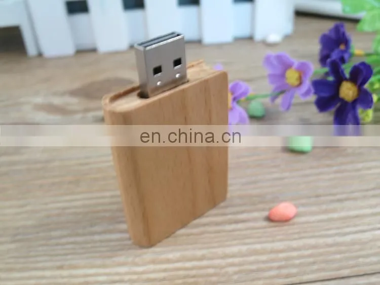 1gb bamboo wood usb flash drive/book usb stick with advertising information