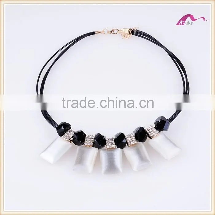 Fashion Luxury Crystal Jewelry Heavy Choker Women Statement Necklace
