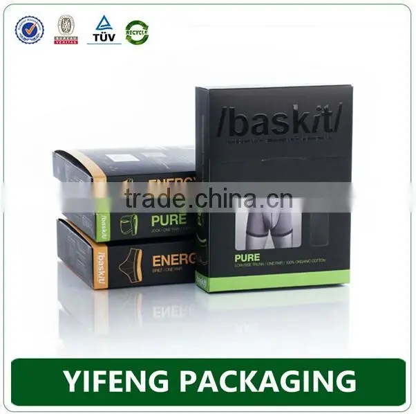 Custom Design Printed Men Underwear Packaging Boxes