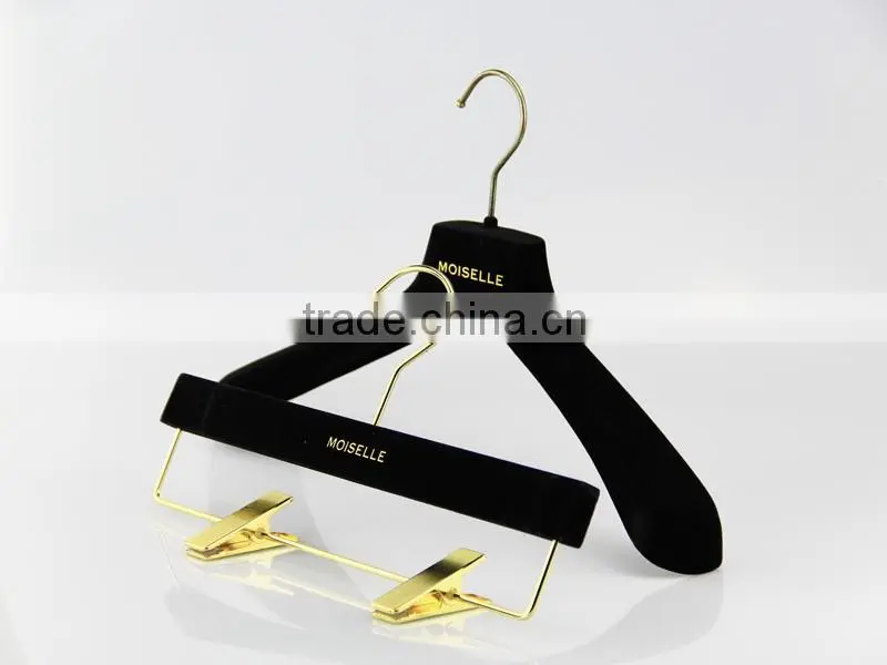 plastic clothes hanger black pant hanger