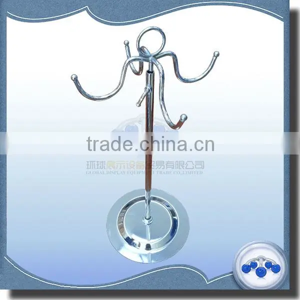 4-Way metal countertop bags display rack