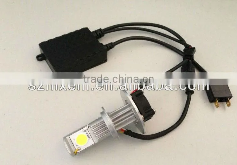 Higher power 12V/24V 50W car LED headlight, 2200 lumen