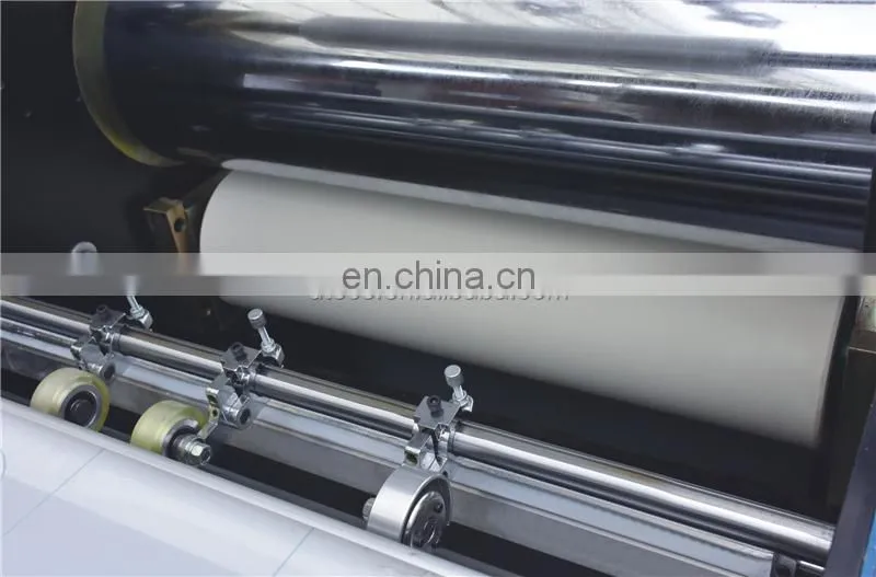 YFML920 Hydraulic Semi-automatic art paper board laminating machine, hot melt glue cardboard laminator with sheet cutter