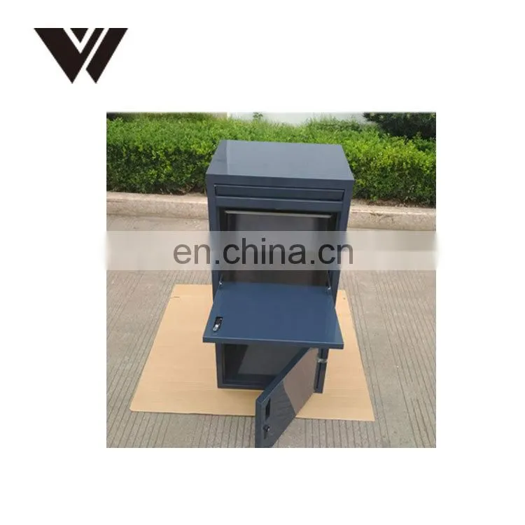 Metal modern waterproof Wall Mounted Apartment Building Storing Letters Mailboxes with Post