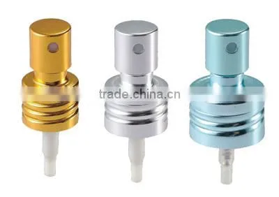 0.15CC Dosage 18mm 20mm 24mm Hot sale non spill Aluminum Perfume Screw Mist sprayer for bottle