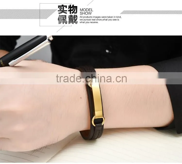 Genuine PU Leather Screw Bracelets 316L Stainless Steel Spanish Bible the Lord's Prayer Bangles