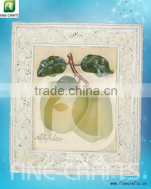 Resin apple wall decoration
