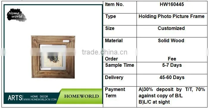 Customized antique imitation souvenir holding butterfly photo picture frame