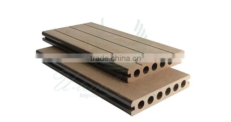 2017 hot sale solid WPC floor Solid composite decking garden ideas